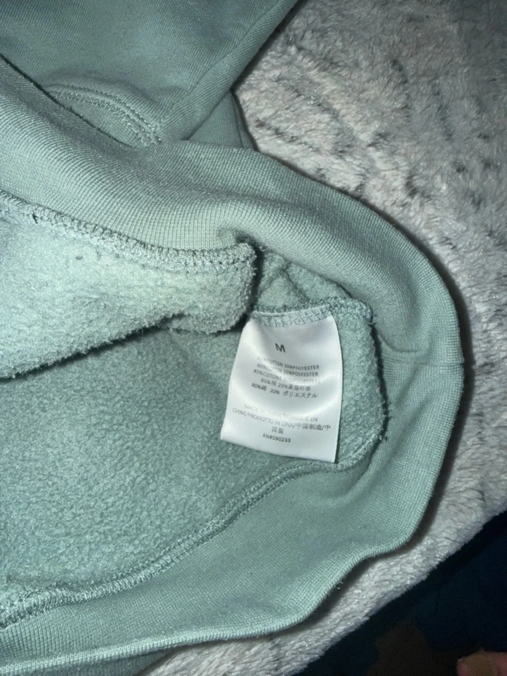 Essentials Fear of God Crewneck Hoodie in Sage - Picture 7 of 9